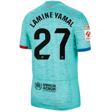 FC Barcelona Lamine Yamal 27 Kolmas Pelipaita 2023-24 Jalkapallo Pelipaidat Peliasut
