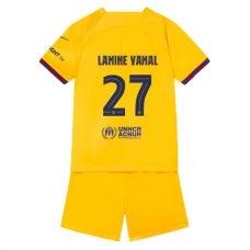 FC Barcelona Lamine Yamal 27 Lasten Kotipelipaita Fourth 2023-24 Jalkapallo Pelipaidat Peliasut