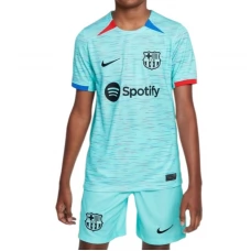 FC Barcelona Lasten Kolmas Pelipaita 2023-24 Jalkapallo Pelipaidat Peliasut