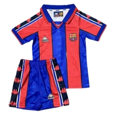 FC Barcelona Lasten Kotipelipaita Retro 1995-97 Jalkapallo Pelipaidat Peliasut