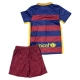 FC Barcelona Lasten Kotipelipaita Retro 2015-16 Jalkapallo Pelipaidat Peliasut