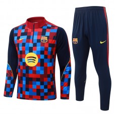 FC Barcelona Lasten Tracksuit 2026-27 - 1-4 Zip Sininen