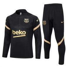 FC Barcelona Lasten Verryttelypuku 2023-24 - 1-4 Zip Musta