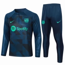 FC Barcelona Lasten Verryttelypuku 2023-24 - 1-4 Zip Sininen