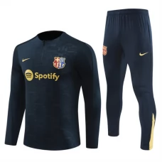 FC Barcelona Lasten Verryttelypuku 2024-25 - 1-4 Zip Musta
