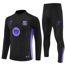 FC Barcelona Lasten Verryttelypuku 2025-26 - 1-4 Zip Musta