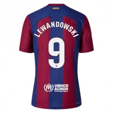 FC Barcelona Lewandowski 9 Kotipelipaita 2023-24 Jalkapallo Pelipaidat Peliasut