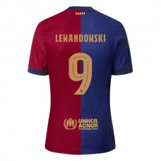 FC Barcelona Lewandowski 9 Kotipelipaita 2024-25 Jalkapallo Pelipaidat Peliasut