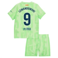 FC Barcelona Lewandowski 9 Lasten Kolmas Pelipaita 2024-25 Jalkapallo Pelipaidat Peliasut