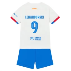 FC Barcelona Lewandowski 9 Lasten Vieraspelipaita 2023-24 Jalkapallo Pelipaidat Peliasut
