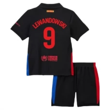 FC Barcelona Lewandowski 9 Lasten Vieraspelipaita 2024-25 Jalkapallo Pelipaidat Peliasut