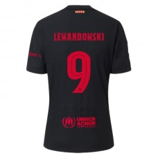 FC Barcelona Lewandowski 9 Vieraspelipaita 2024-25 Jalkapallo Pelipaidat Peliasut