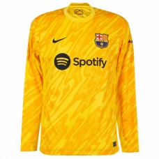 FC Barcelona Maalivahdin Vieraspelipaita 2024-25 Jalkapallo Pelipaidat Peliasut(L/S)