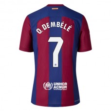 FC Barcelona O. Dembele 7 Kotipelipaita 2023-24 Jalkapallo Pelipaidat Peliasut