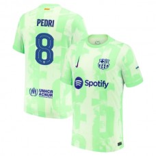 FC Barcelona Pedri 8 Kolmas Pelipaita 2024-25 Jalkapallo Pelipaidat Peliasut