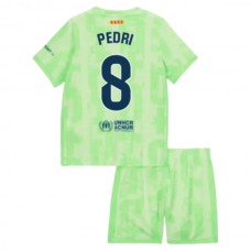 FC Barcelona Pedri 8 Lasten Kolmas Pelipaita 2024-25 Jalkapallo Pelipaidat Peliasut