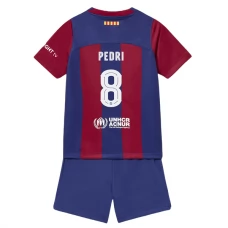 FC Barcelona Pedri 8 Lasten Kotipelipaita 2023-24 Jalkapallo Pelipaidat Peliasut