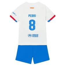 FC Barcelona Pedri 8 Lasten Vieraspelipaita 2023-24 Jalkapallo Pelipaidat Peliasut