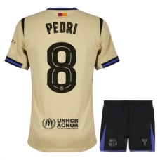 FC Barcelona Pedri 8 Lasten Vieraspelipaita 2025-26 Jalkapallo Pelipaidat Peliasut
