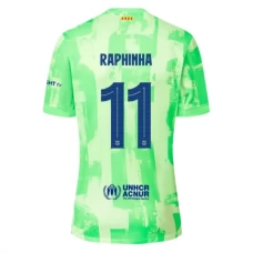 FC Barcelona Raphinha 11 Kolmas Pelipaita 2024-25 Jalkapallo Pelipaidat Peliasut