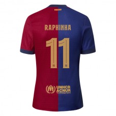 FC Barcelona Raphinha 11 Kotipelipaita 2024-25 Jalkapallo Pelipaidat Peliasut