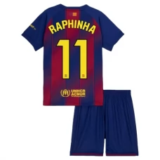 FC Barcelona Raphinha 11 Lasten Kotipelipaita 2025-26 Jalkapallo Pelipaidat Peliasut