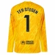 FC Barcelona Ter Stegen 1 Maalivahdin Vieraspelipaita 2024-25 Jalkapallo Pelipaidat Peliasut(L/S)