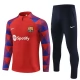 FC Barcelona Verryttelypuku 2023-24 - 1-4 Zip Punainen Sininen