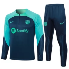 FC Barcelona Verryttelypuku 2023-24 - 1-4 Zip Sininen