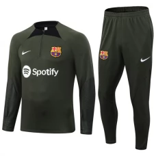 FC Barcelona Verryttelypuku 2023-24 - 1-4 Zip Vihreä