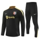 FC Barcelona Verryttelypuku 2024-25 - 1-4 Zip Musta Gold