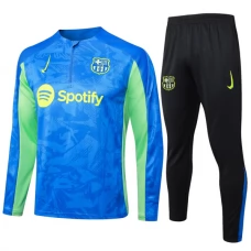 FC Barcelona Verryttelypuku 2024-25 - 1-4 Zip Sininen