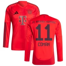 FC Bayern München Coman 11 Kotipelipaita 2024-25 Jalkapallo Pelipaidat Peliasut(L/S)