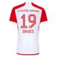 FC Bayern München Davies 19 Kotipelipaita 2023-24 Jalkapallo Pelipaidat Peliasut