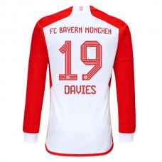 FC Bayern München Davies 19 Kotipelipaita 2023-24 Jalkapallo Pelipaidat Peliasut(L/S)