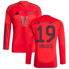 FC Bayern München Davies 19 Kotipelipaita 2024-25 Jalkapallo Pelipaidat Peliasut(L/S)