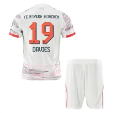 FC Bayern München Davies 19 Lasten Vieraspelipaita 2025-26 Jalkapallo Pelipaidat Peliasut