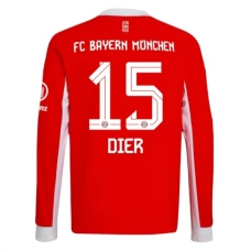 FC Bayern München Dier 15 Kotipelipaita 2025-26 Jalkapallo Pelipaidat Peliasut(L/S)