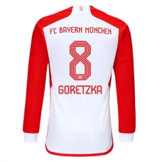 FC Bayern München Goretzka 8 Kotipelipaita 2023-24 Jalkapallo Pelipaidat Peliasut(L/S)