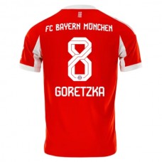 FC Bayern München Goretzka 8 Kotipelipaita 2025-26 Jalkapallo Pelipaidat Peliasut