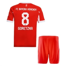 FC Bayern München Goretzka 8 Lasten Kotipelipaita 2025-26 Jalkapallo Pelipaidat Peliasut