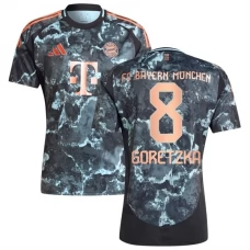FC Bayern München Goretzka 8 Vieraspelipaita 2024-25 Jalkapallo Pelipaidat Peliasut