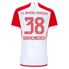 FC Bayern München Gravenberch 38 Kotipelipaita 2023-24 Jalkapallo Pelipaidat Peliasut