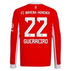 FC Bayern München Guerreiro 22 Kotipelipaita 2025-26 Jalkapallo Pelipaidat Peliasut(L/S)