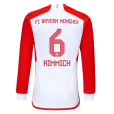 FC Bayern München Kimmich 6 Kotipelipaita 2023-24 Jalkapallo Pelipaidat Peliasut(L/S)