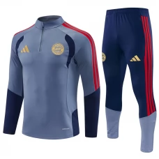 FC Bayern München Lasten Tracksuit 2026-27 - 1-4 Zip Harmaa