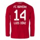 FC Bayern München Luis Díaz 14 Kotipaita 2026-27 Pelipaita Long Sleeve