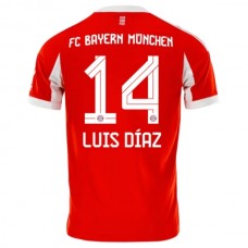FC Bayern München Luis Díaz 14 Kotipelipaita 2025-26 Jalkapallo Pelipaidat Peliasut