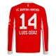 FC Bayern München Luis Díaz 14 Kotipelipaita 2025-26 Jalkapallo Pelipaidat Peliasut(L/S)