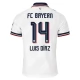 FC Bayern München Luis Díaz 14 Vieraspaita 2026-27 Pelipaita